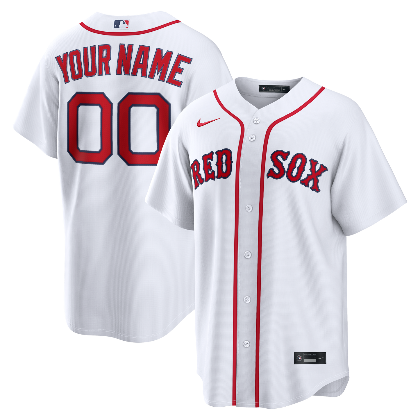 Boston Red Sox Nike Home Replica Custom Jersey - White