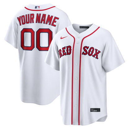 Boston Red Sox Nike Home Replica Custom Jersey - White