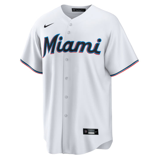 Miami Marlins Nike Home 2025 Jackie Robinson Day Replica Jersey - White