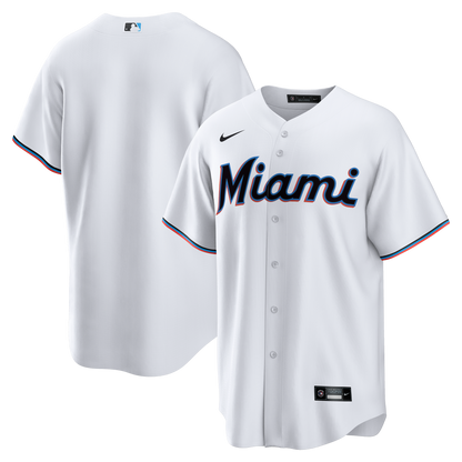 Miami Marlins Nike Home Big &amp;amp; Tall Replica Jersey - White