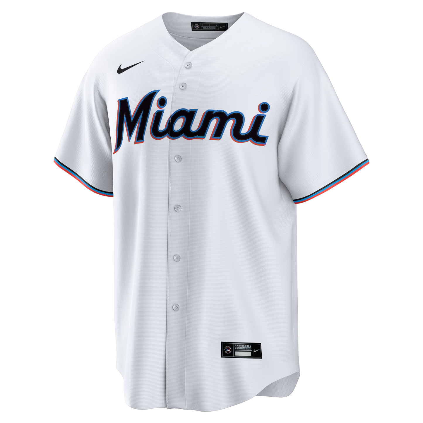 Miami Marlins Nike Home Big &amp;amp; Tall Replica Jersey - White