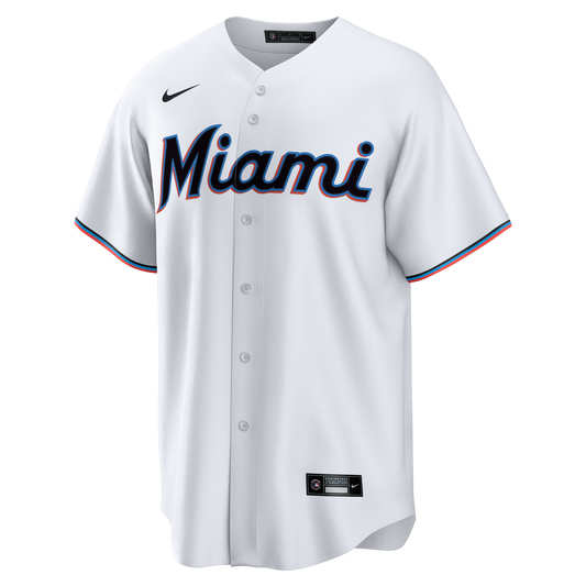 Miami Marlins Nike Home Big &amp;amp; Tall Replica Jersey - White