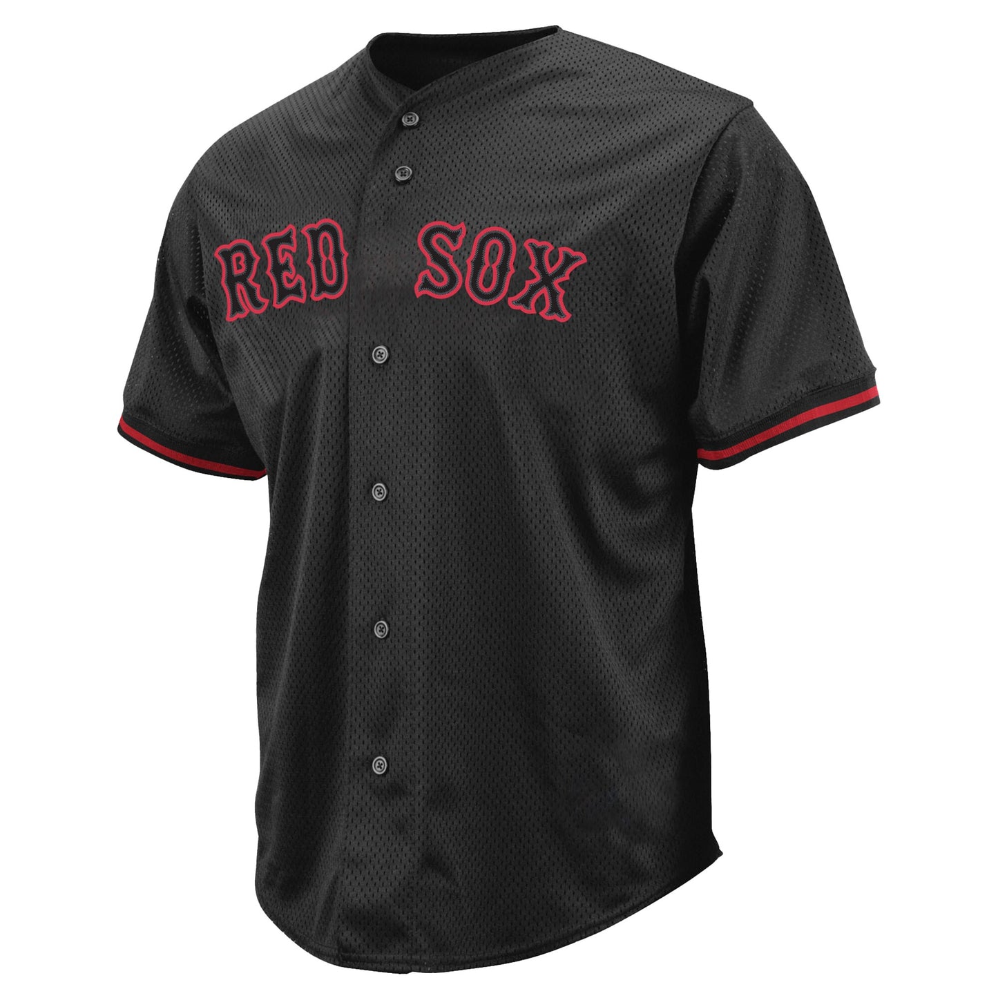 Boston Red Sox Profile Big &amp;amp; Tall Pop Fashion Jersey - Black