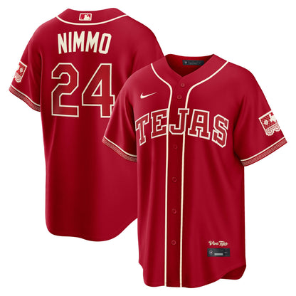 Brandon Nimmo Texas Rangers Nike 2026 City Connect Stadium Jersey - Red