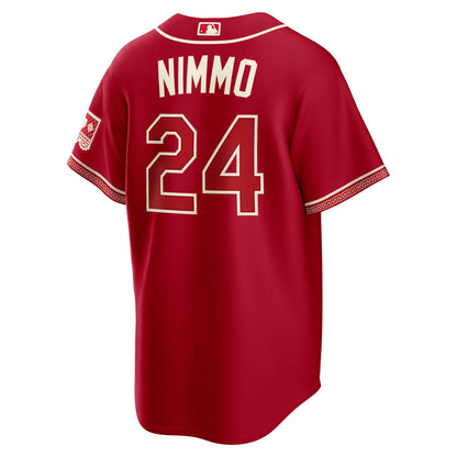 Brandon Nimmo Texas Rangers Nike 2026 City Connect Stadium Jersey - Red