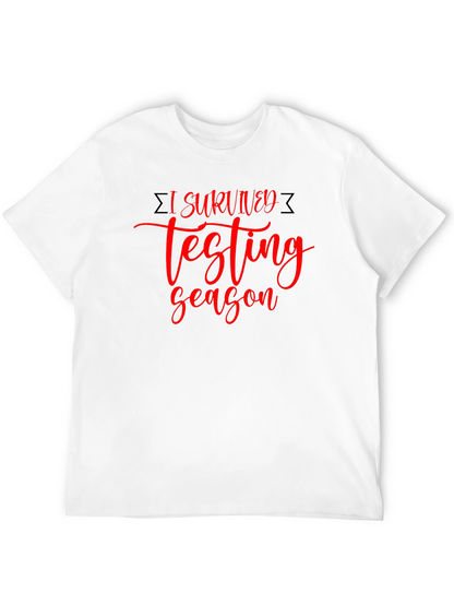 I Survived Testing Season Black T-Shirt