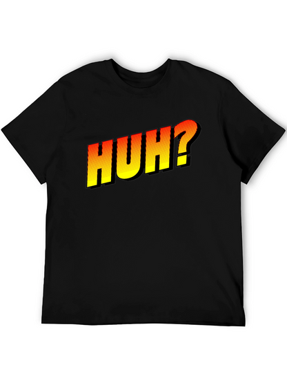 Huh? Graphic Novelty T-Shirt - Black