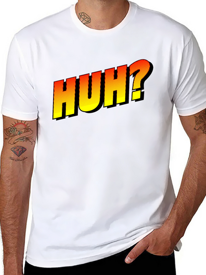 Huh? Graphic Novelty T-Shirt - Black
