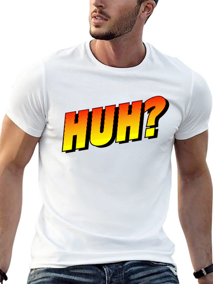 Huh? Graphic Novelty T-Shirt - Black