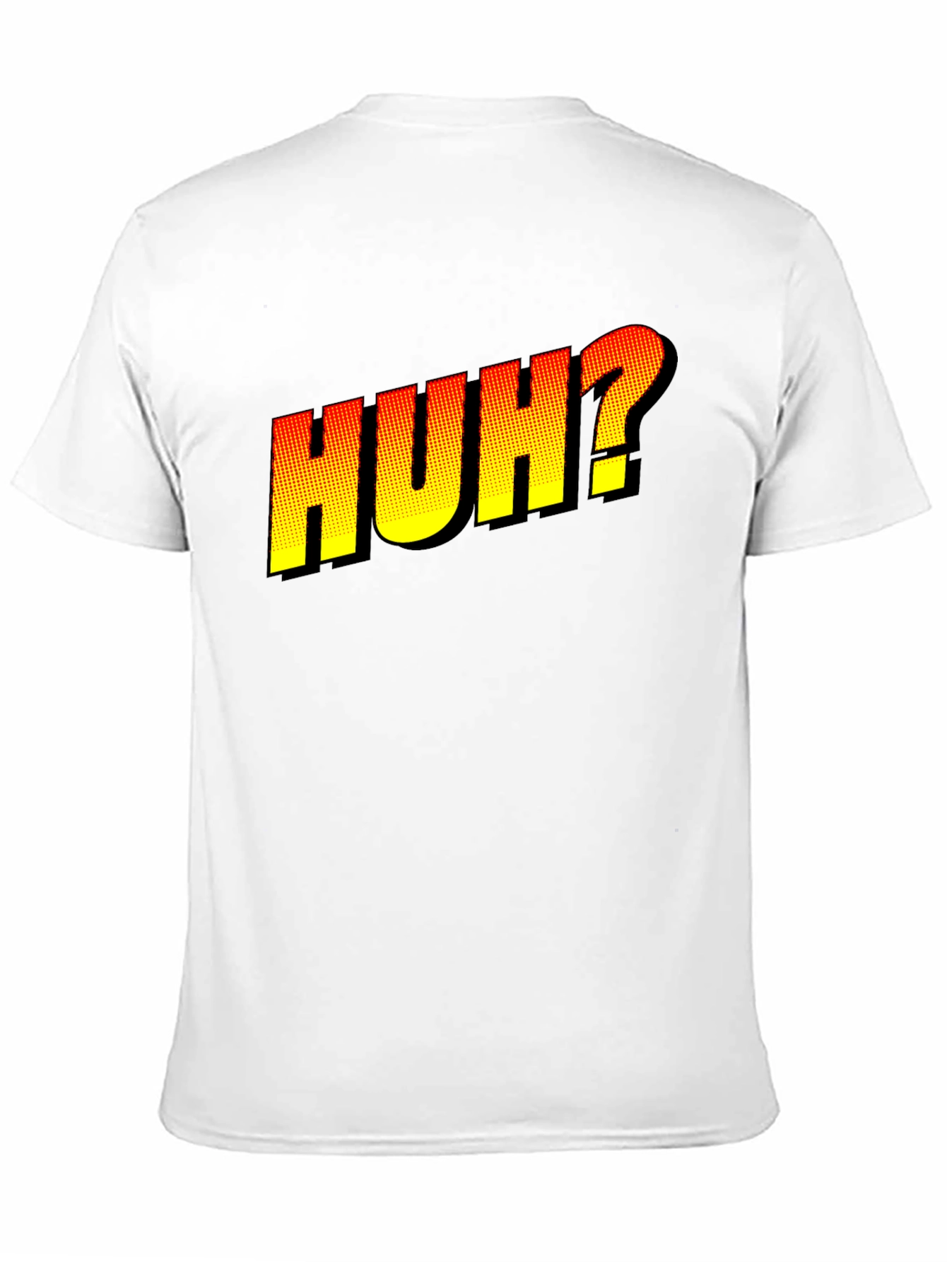 Huh? Graphic Novelty T-Shirt - Black
