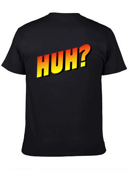 Huh? Graphic Novelty T-Shirt - Black