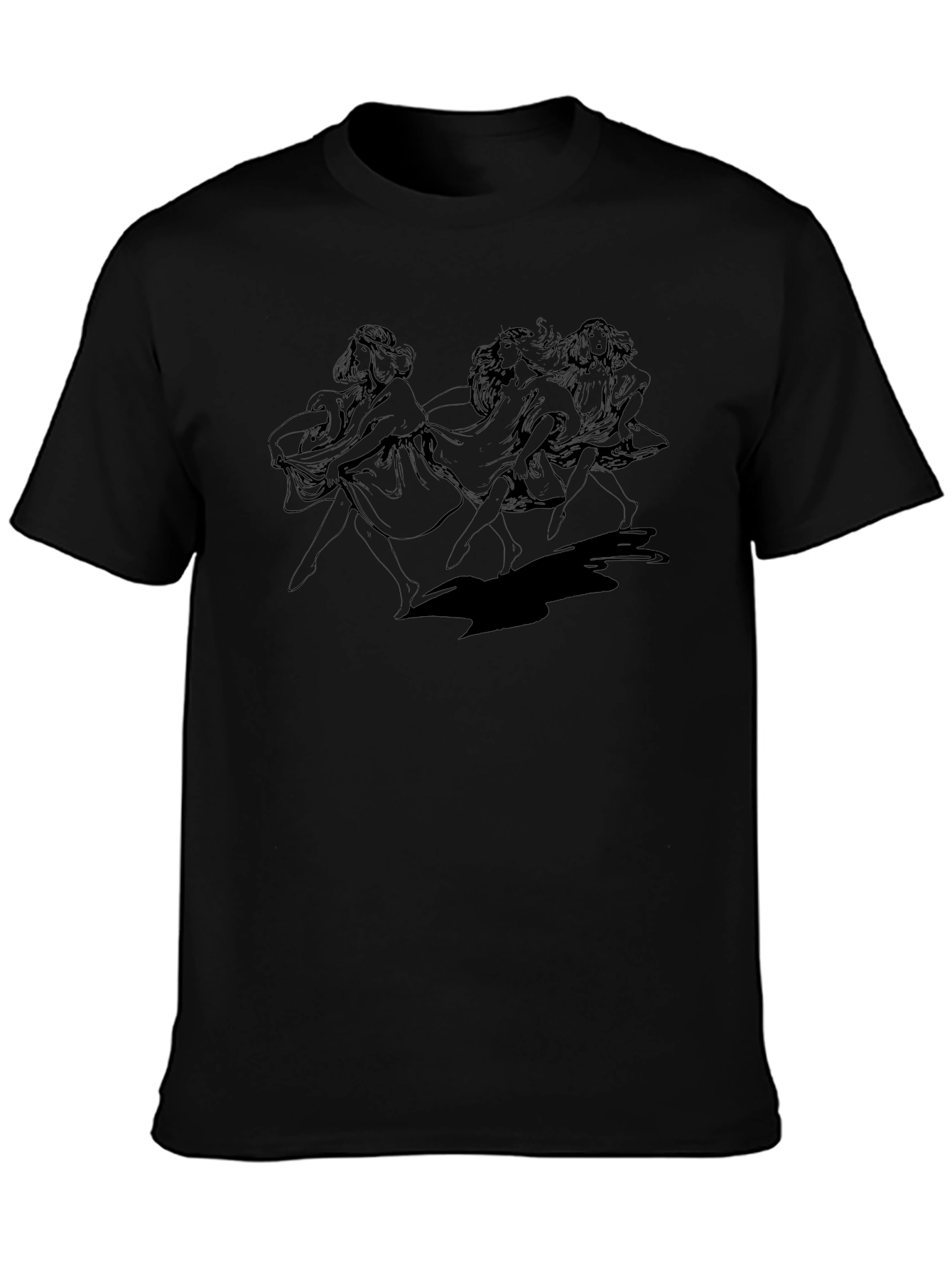 Mystic Women Graphic Black T-Shirt