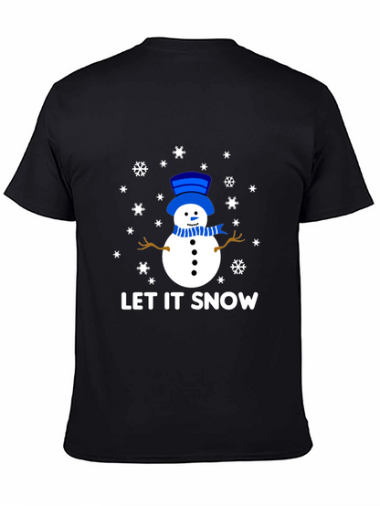 Let It Snow Snowman Graphic Tee