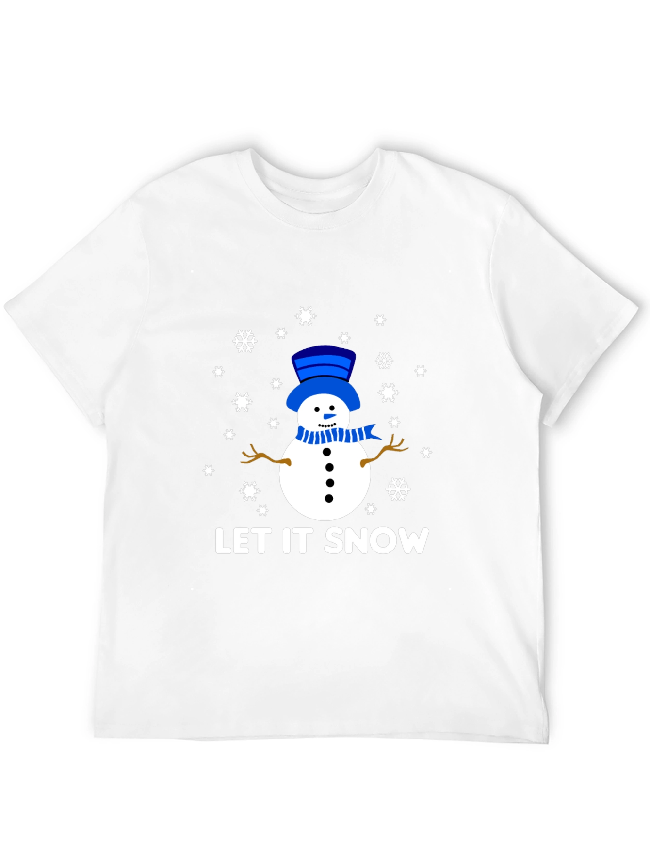 Let It Snow Snowman Graphic Tee