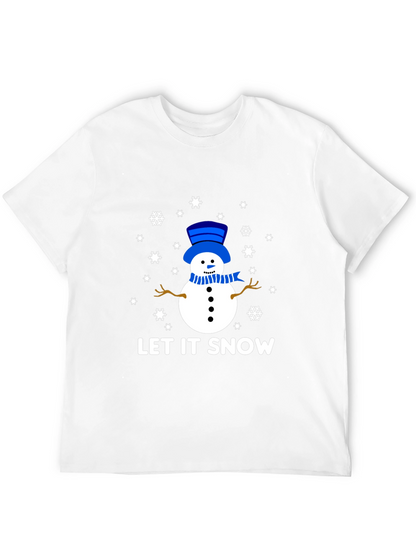 Let It Snow Snowman Graphic Tee