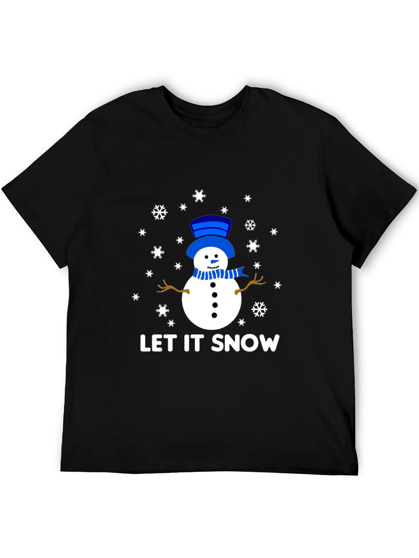 Let It Snow Snowman Graphic Tee