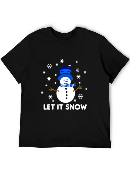 Let It Snow Snowman Graphic Tee