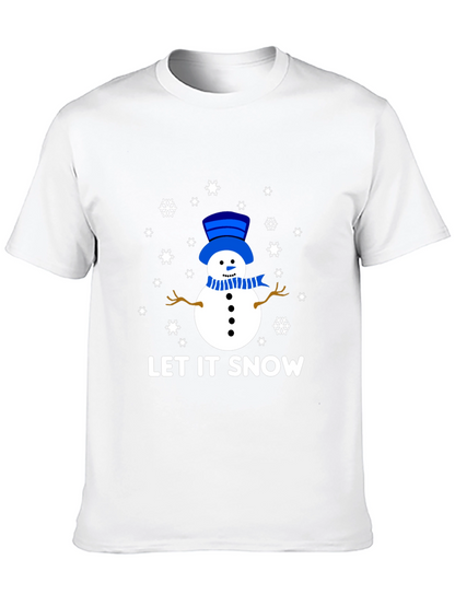 Let It Snow Snowman Graphic Tee