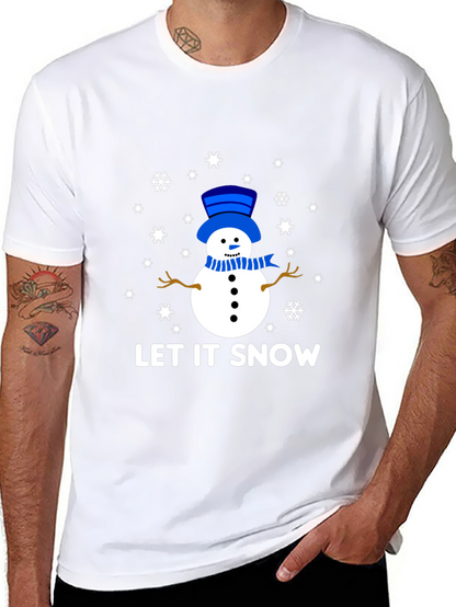 Let It Snow Snowman Graphic Tee