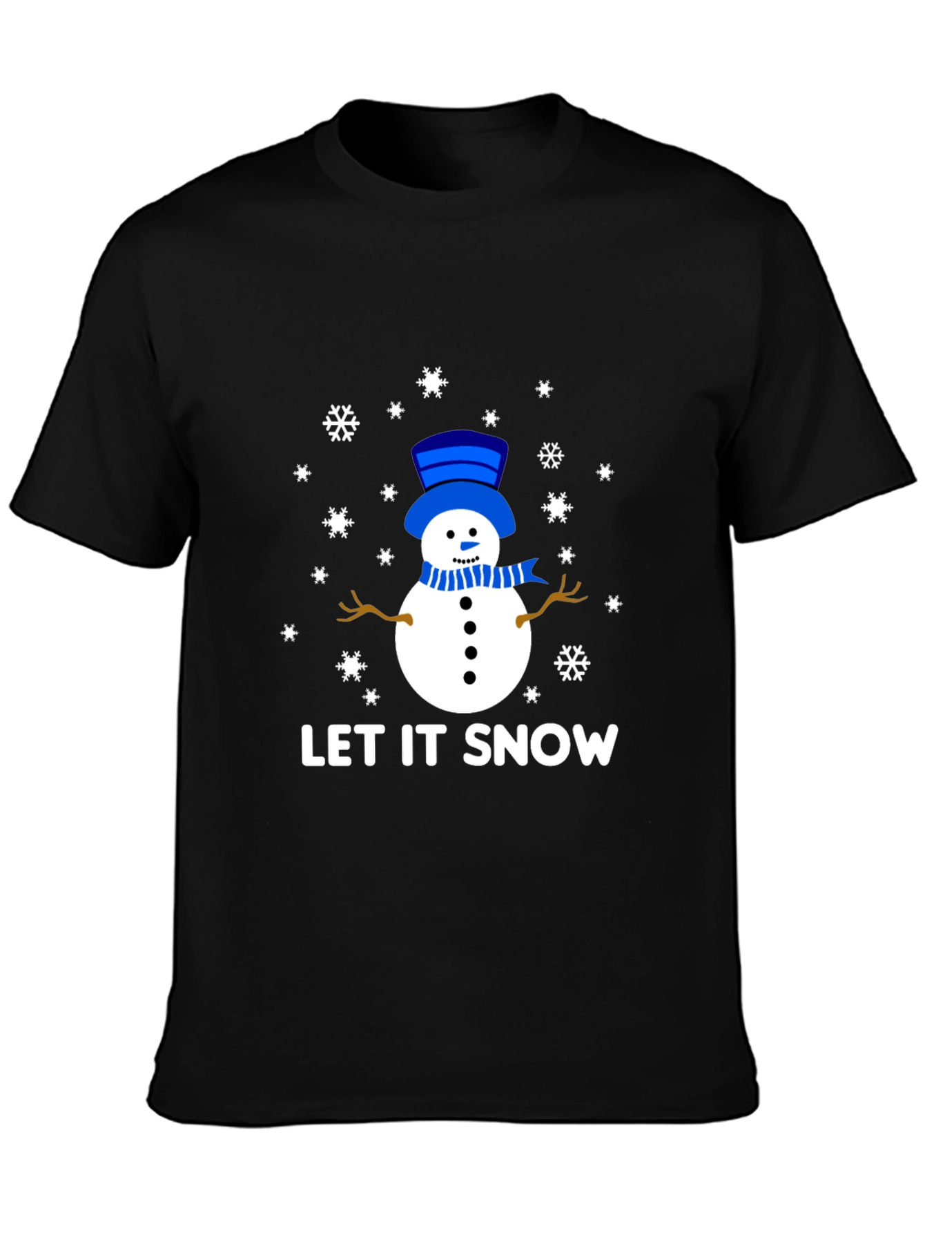 Let It Snow Snowman Graphic Tee