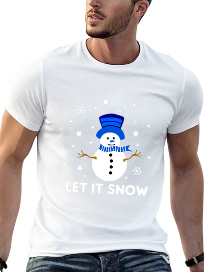 Let It Snow Snowman Graphic Tee