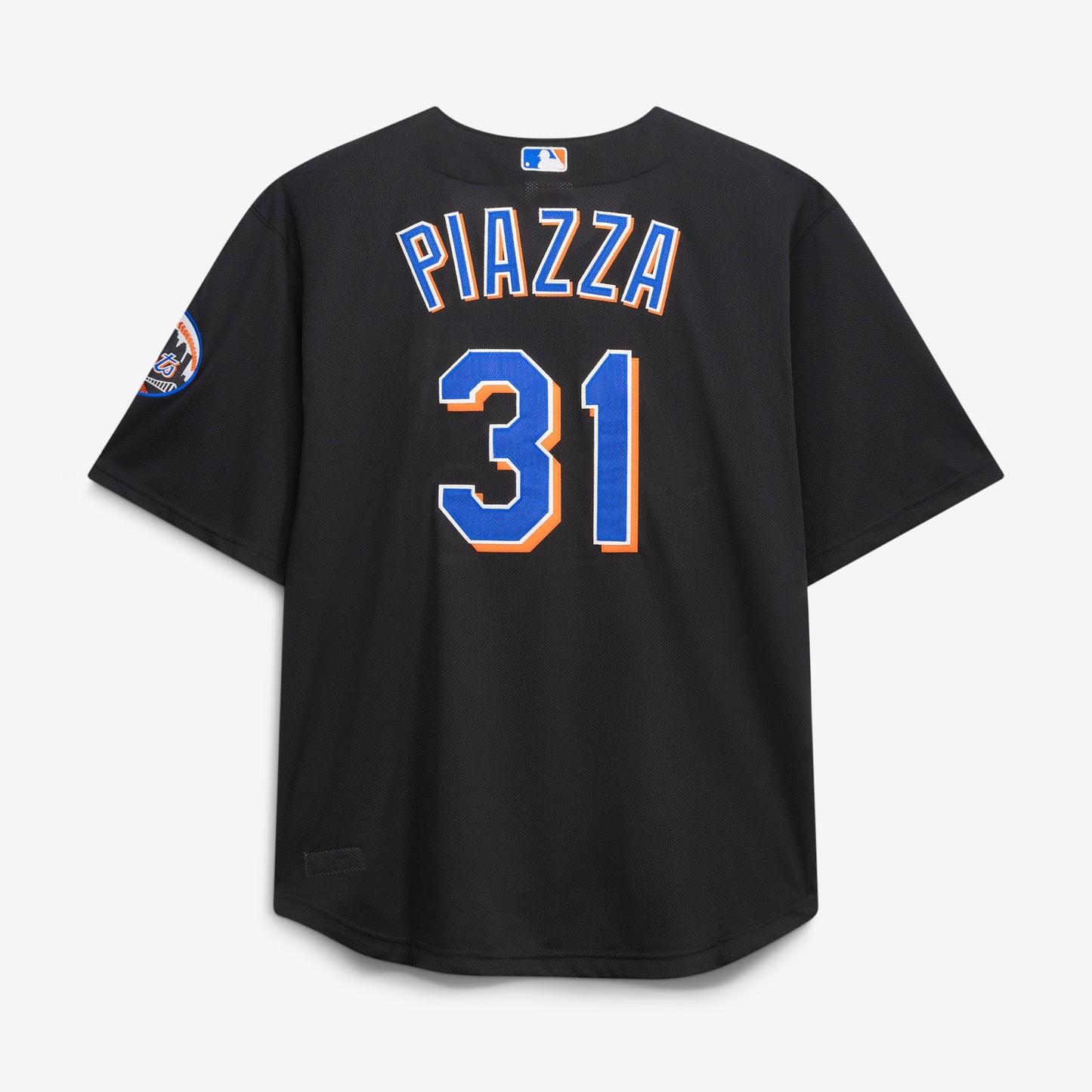 Mike Piazza New York Mets Mitchell &amp;amp; Ness Big &amp;amp; Tall Cooperstown Mesh Batting Practice Jersey - Black