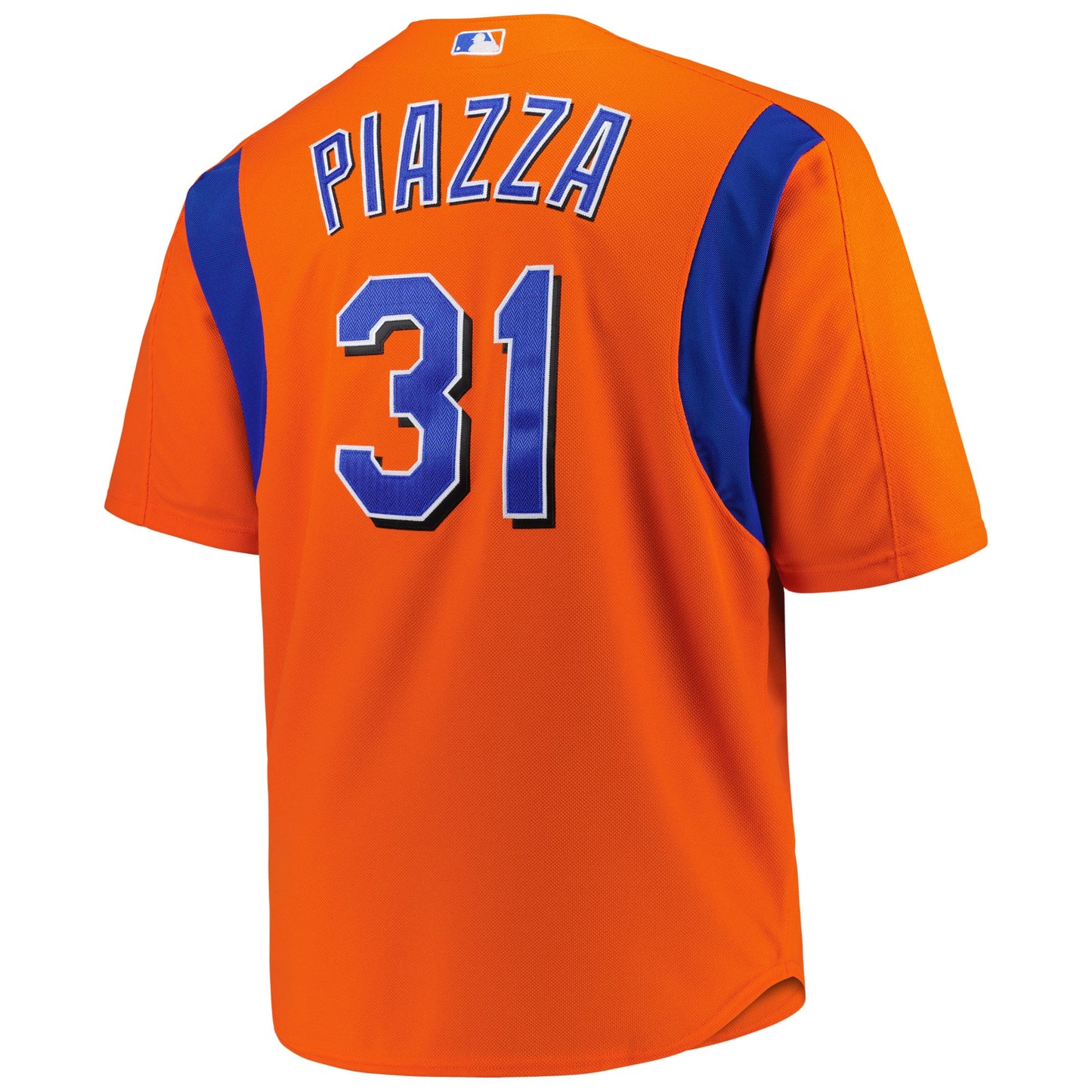 Mike Piazza New York Mets Mitchell &amp;amp; Ness Big &amp;amp; Tall Cooperstown Mesh Batting Practice Jersey - Orange