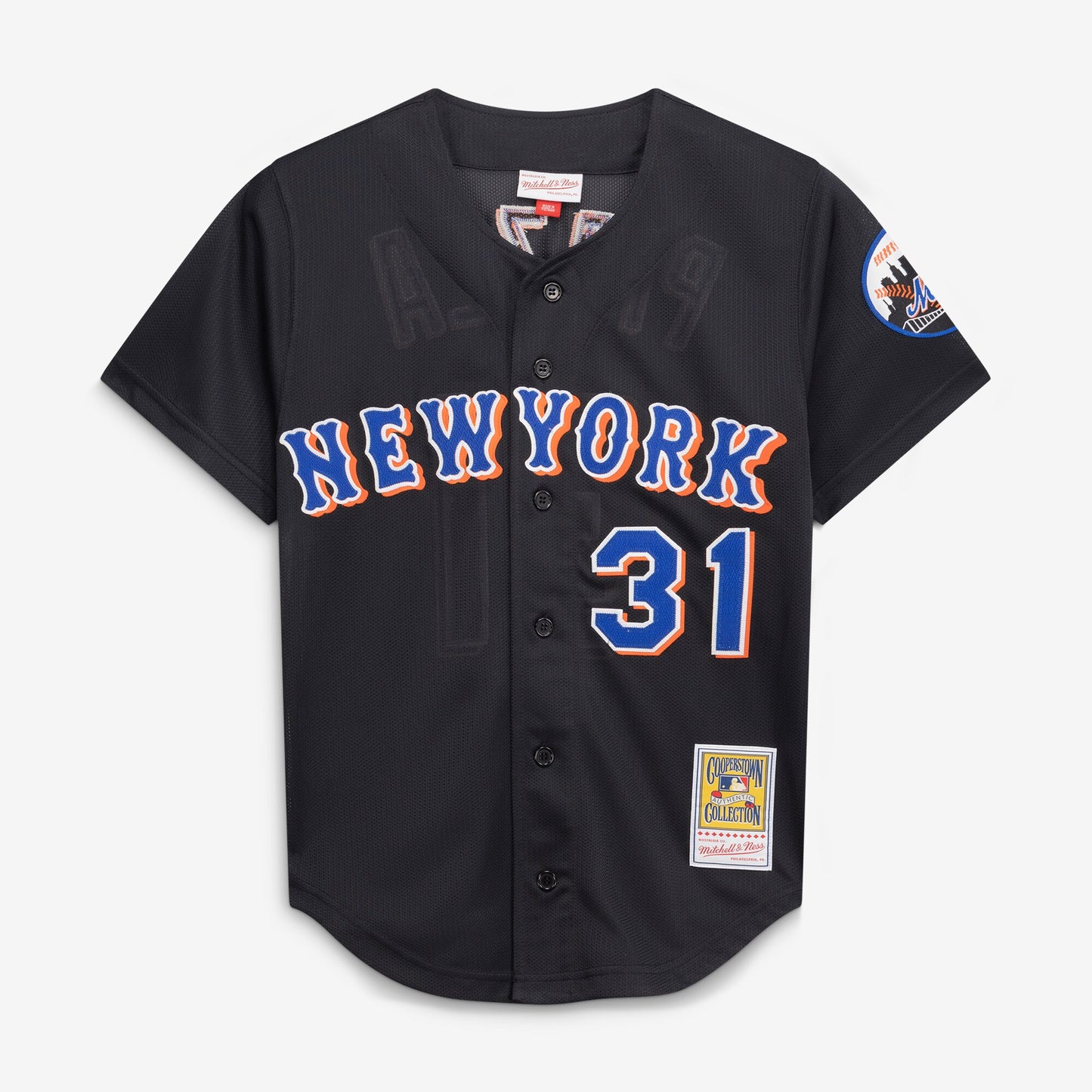 Mike Piazza New York Mets Mitchell &amp;amp; Ness Cooperstown Collection 2000 Batting Practice Jersey - Black