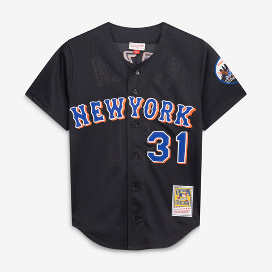 Mike Piazza New York Mets Mitchell &amp;amp; Ness Cooperstown Collection 2000 Batting Practice Jersey - Black