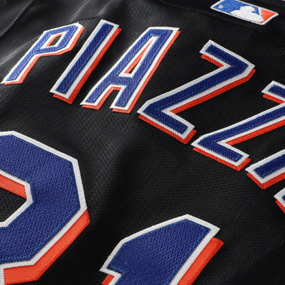 Mike Piazza New York Mets Mitchell &amp;amp; Ness Cooperstown Collection 2000 Batting Practice Jersey - Black