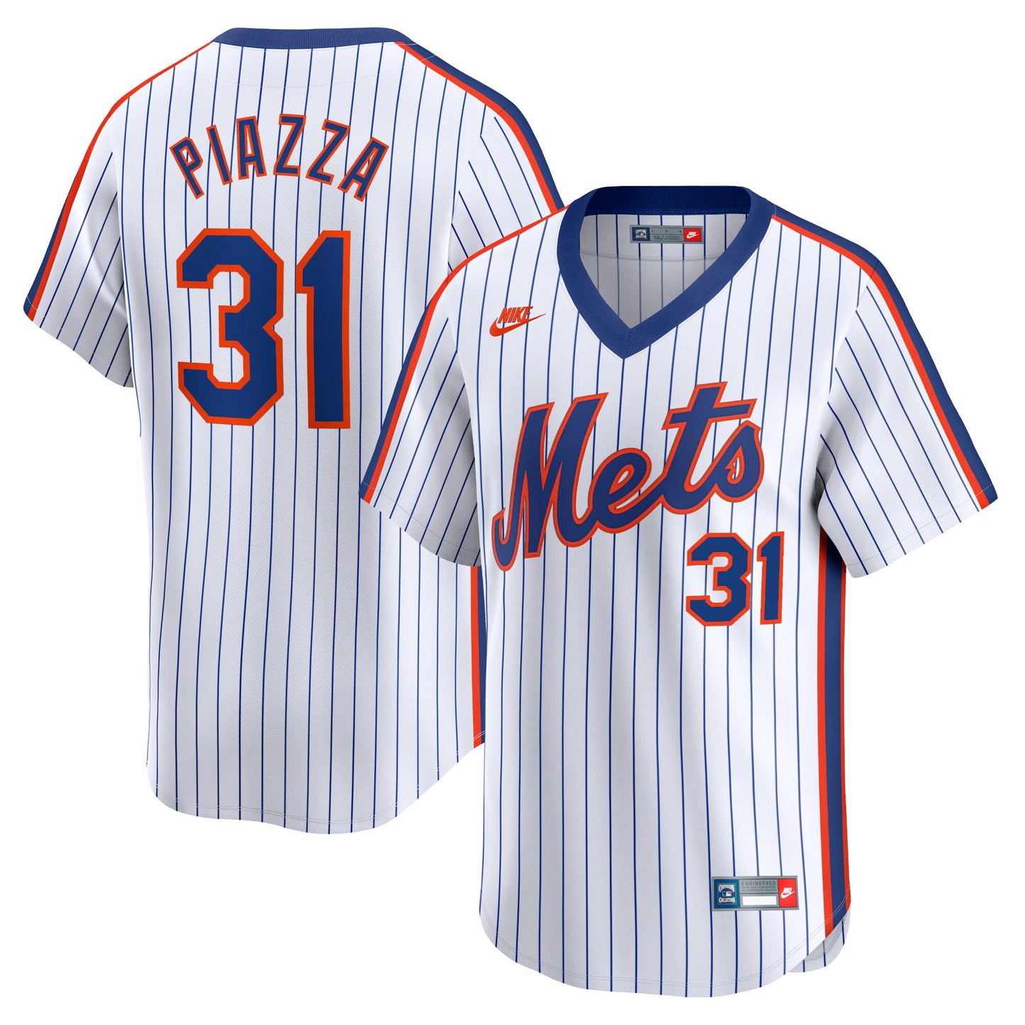 Mike Piazza New York Mets Nike Throwback Cooperstown Limited Jersey - White
