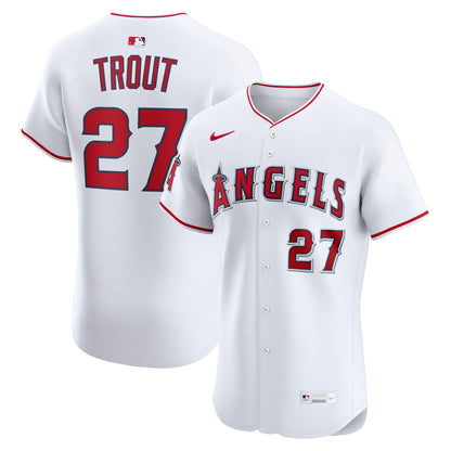Mike Trout Los Angeles Angels Nike Home ElitePlayer Jersey - White