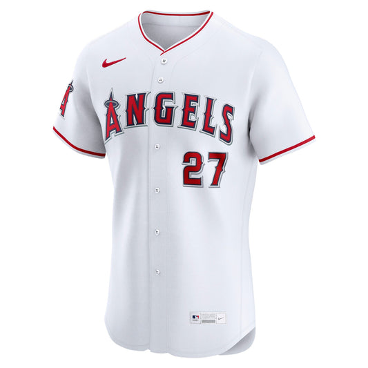Mike Trout Los Angeles Angels Nike Home ElitePlayer Jersey - White