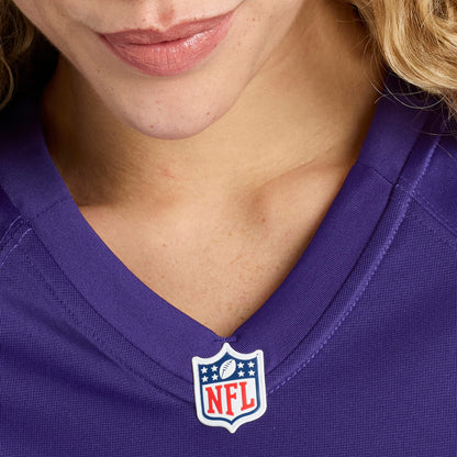 Zay Flowers Baltimore Ravens Nike Women's Team Game Jersey - Purple