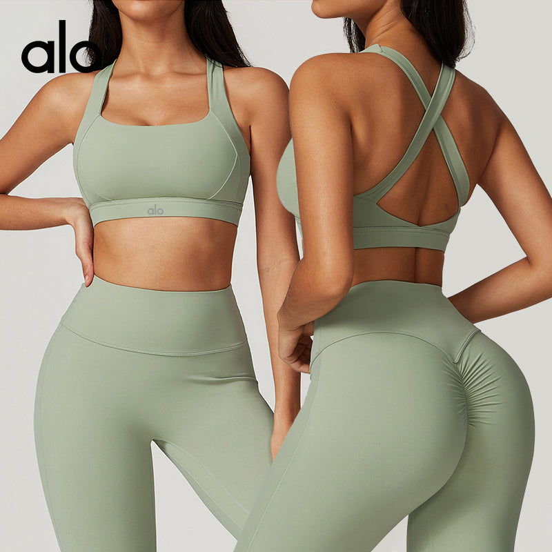 Aloyoga Cloud Sensation Tight Yoga Tank Top Sports Bra Anti-Shock Pilates Tank Top
