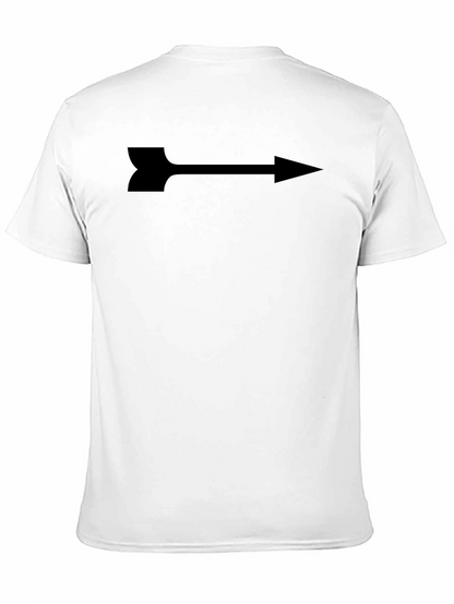 Arrow Graphic Print Tee - Sleek Black Shirt