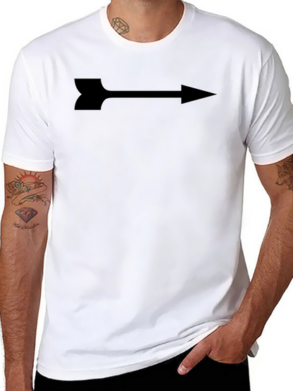 Arrow Graphic Print Tee - Sleek Black Shirt