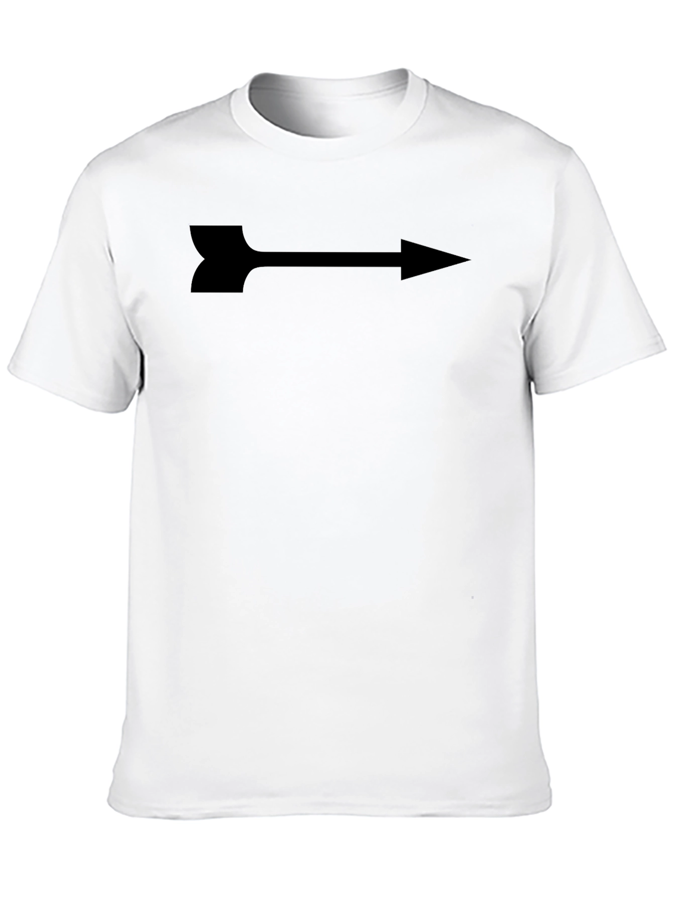 Arrow Graphic Print Tee - Sleek Black Shirt