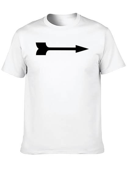 Arrow Graphic Print Tee - Sleek Black Shirt