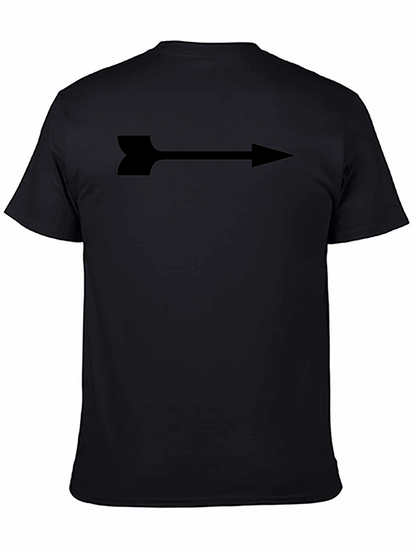 Arrow Graphic Print Tee - Sleek Black Shirt