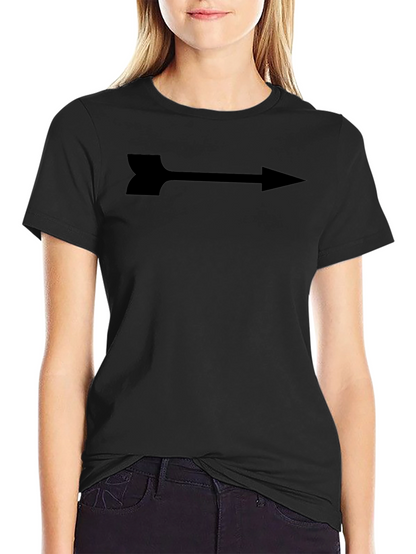 Arrow Graphic Print Tee - Sleek Black Shirt
