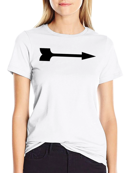Arrow Graphic Print Tee - Sleek Black Shirt