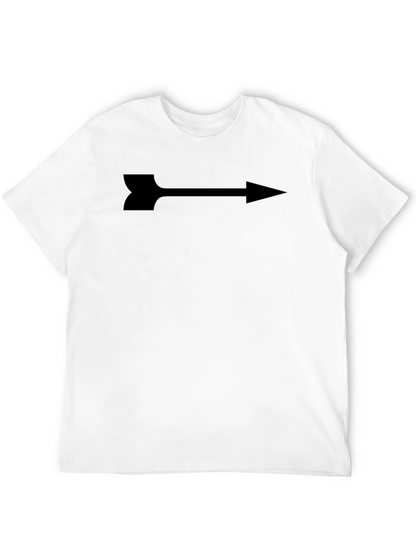 Arrow Graphic Print Tee - Sleek Black Shirt