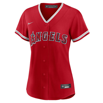 Mike Trout Los Angeles Angels Nike Women's Alternate Replica Player Jersey - Red