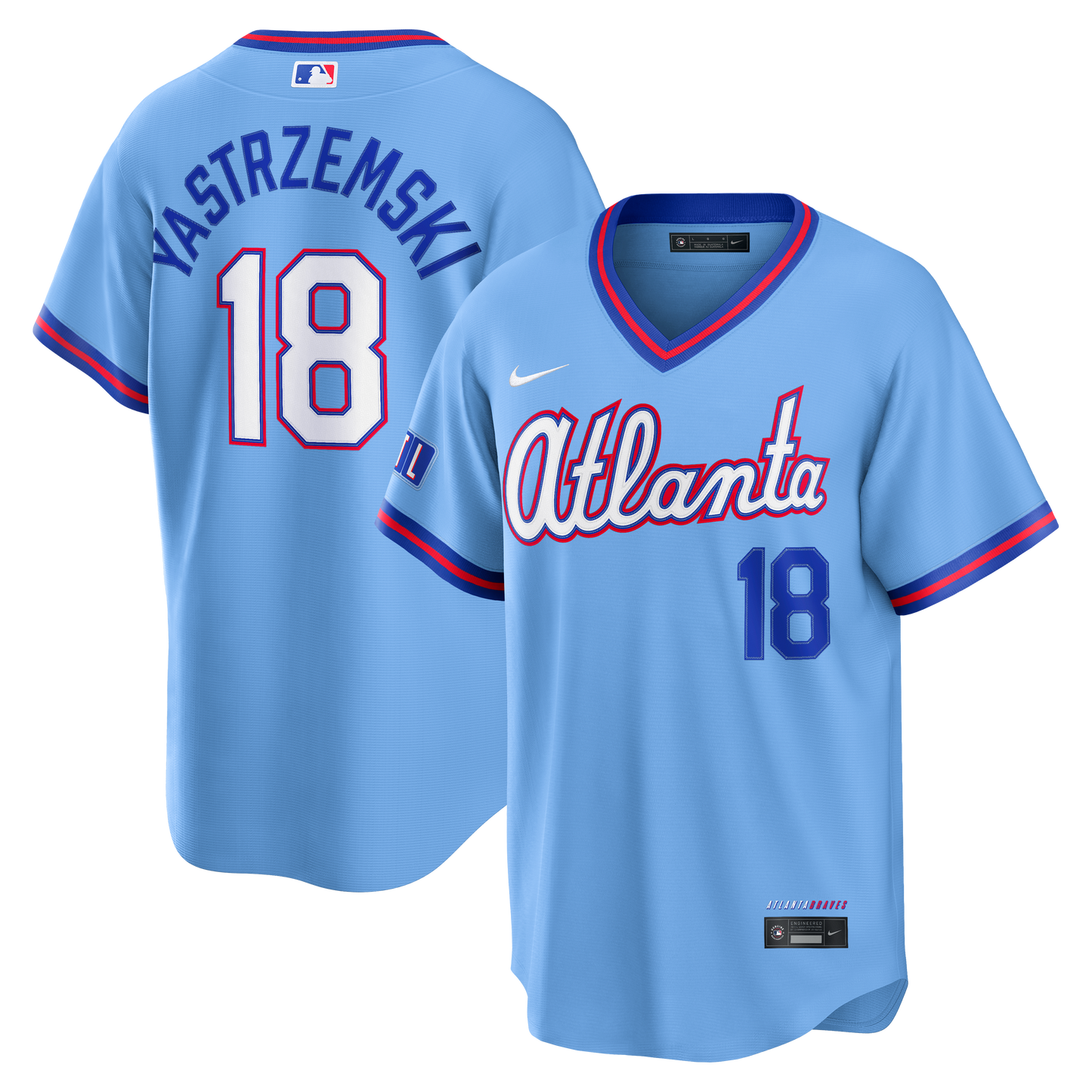 Mike Yastrzemski Atlanta Braves Nike 2026 City Connect Stadium Jersey - Powder Blue