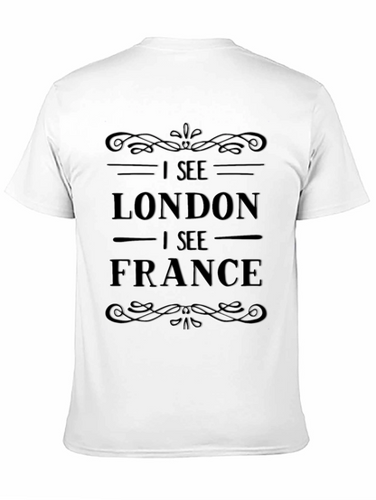 I See London I See France Black Graphic Tee