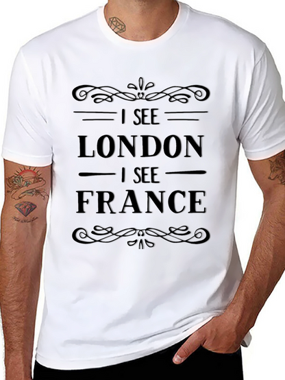 I See London I See France Black Graphic Tee