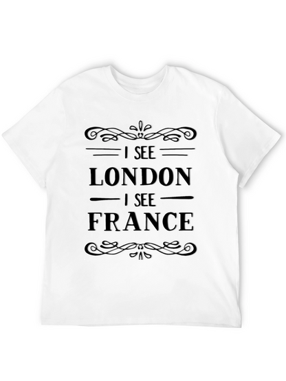 I See London I See France Black Graphic Tee