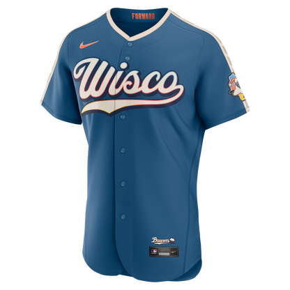 Milwaukee Brewers Nike 2026 City Connect Authentic Jersey - Mineral Blue