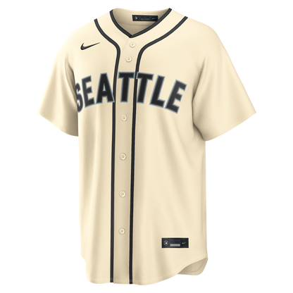 Cal Raleigh Seattle Mariners Nike Alternate Replica Jersey - Cream